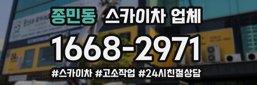 종민동 스카이차 업체