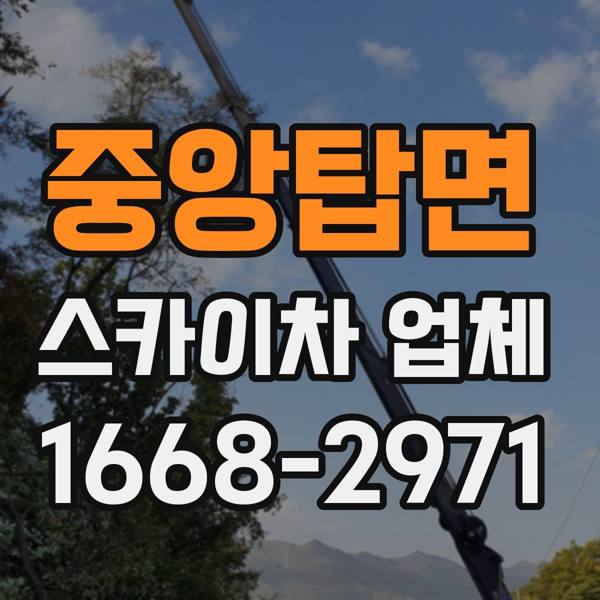 중앙탑면 스카이차 업체