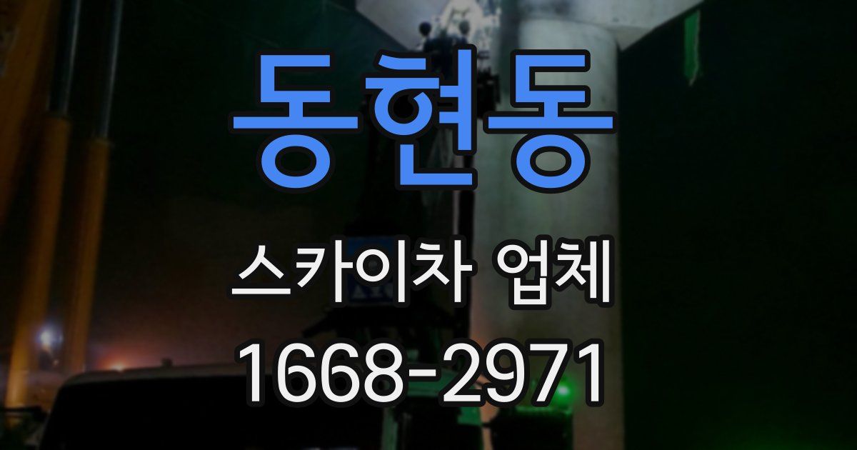 동현동 스카이차 업체