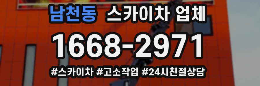 남천동 스카이차 업체