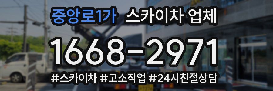 중앙로1가 스카이차 업체