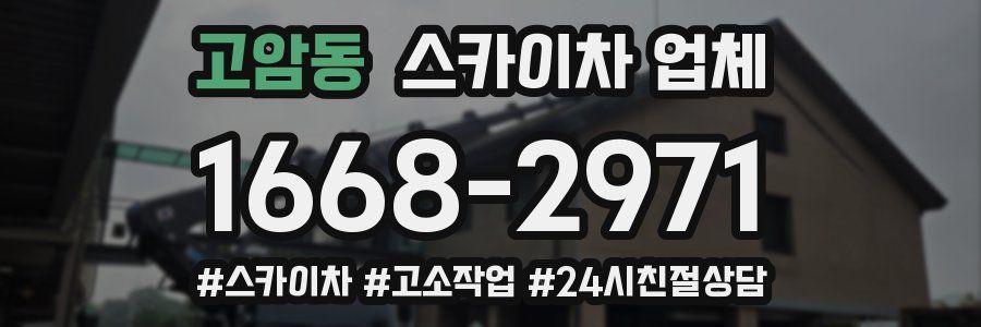 고암동 스카이차 업체