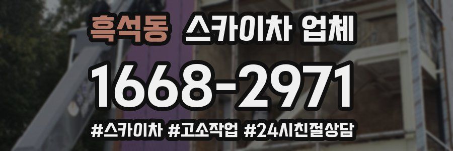 흑석동 스카이차 업체