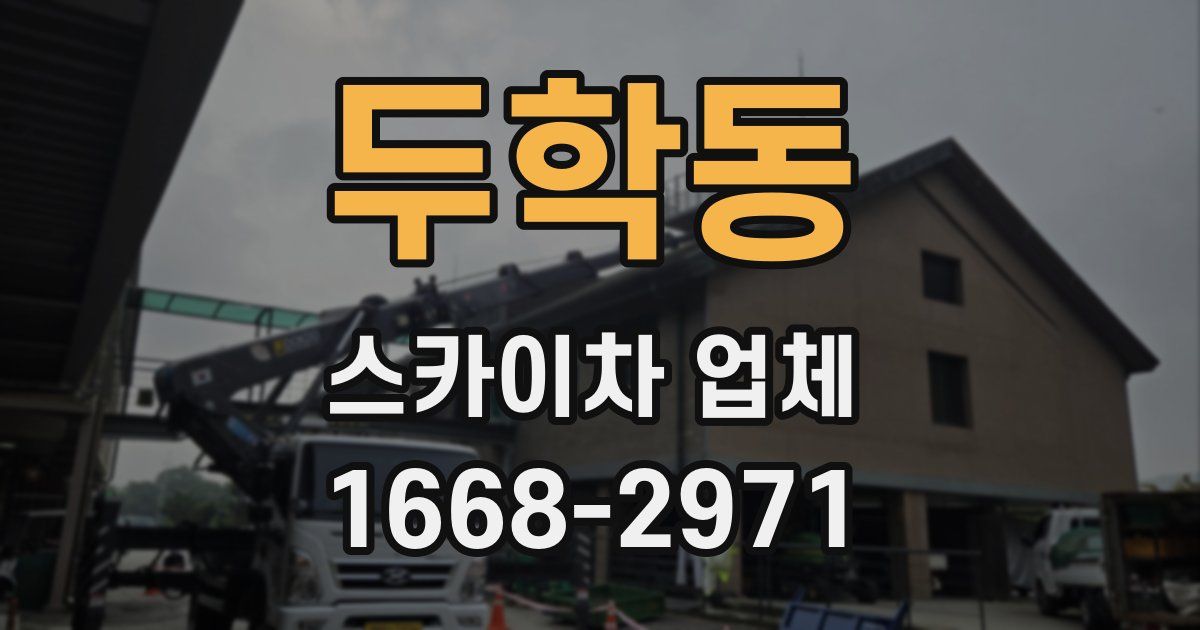 두학동 스카이차 업체