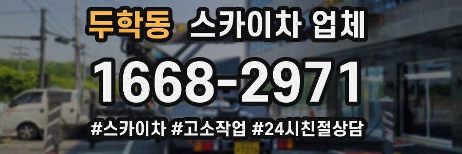 두학동 스카이차 업체