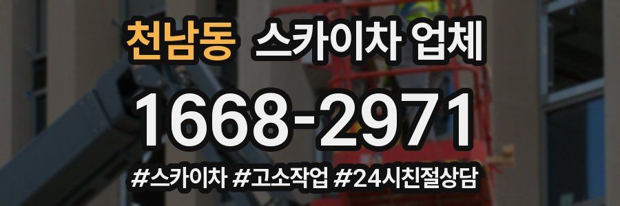 천남동 스카이차 업체