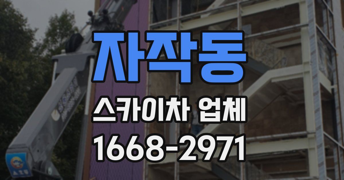 자작동 스카이차 업체