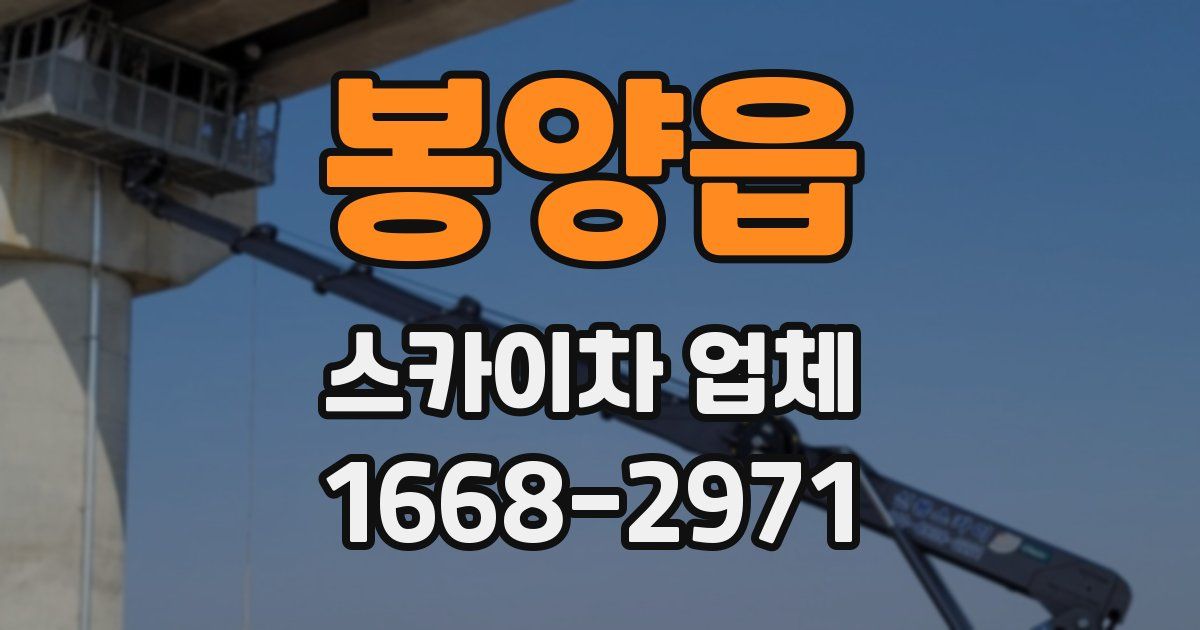 봉양읍 스카이차 업체