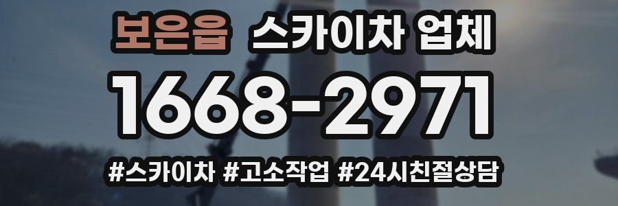 보은읍 스카이차 업체
