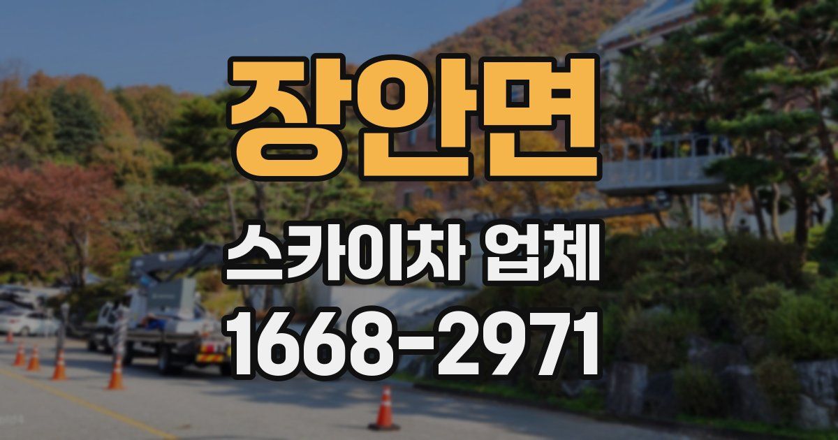 장안면 스카이차 업체