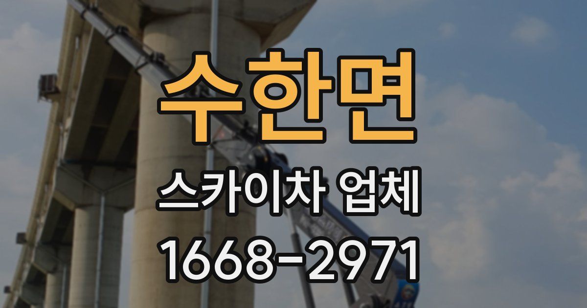 수한면 스카이차 업체