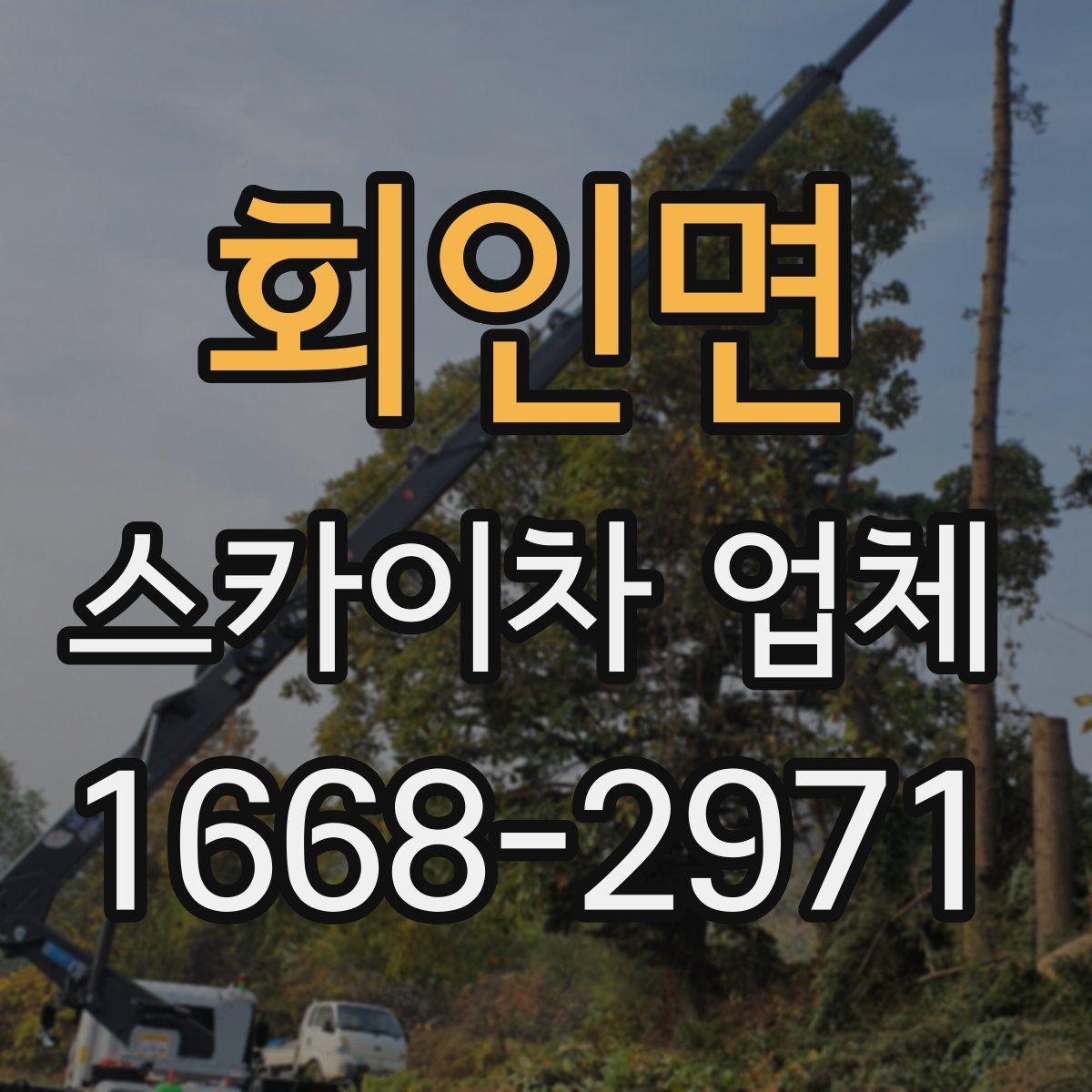 회인면 스카이차 업체