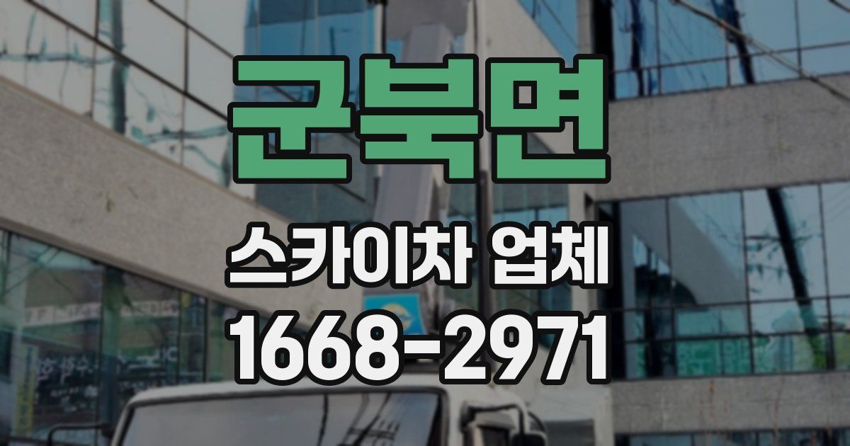 군북면 스카이차 업체