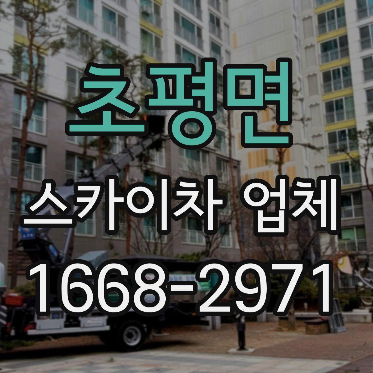 초평면 스카이차 업체