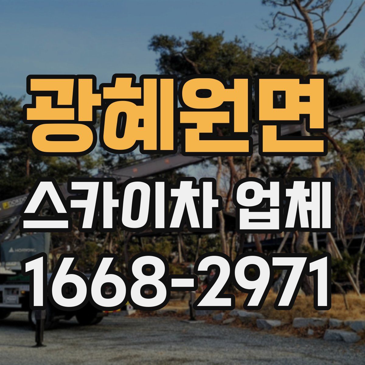 광혜원면 스카이차 업체