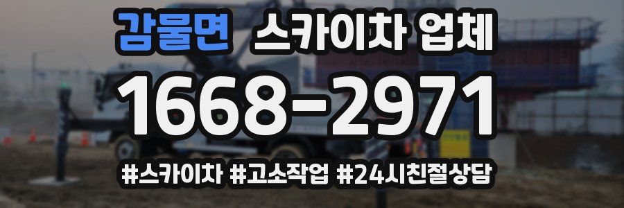감물면 스카이차 업체