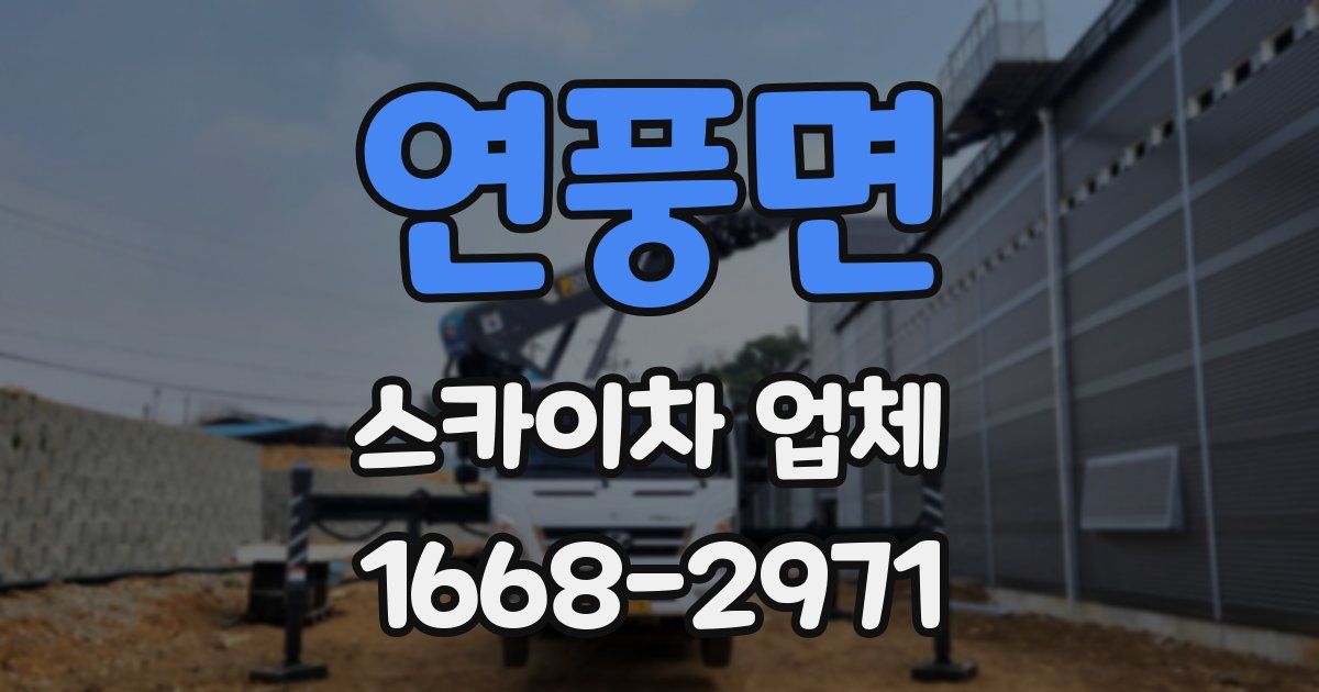 연풍면 스카이차 업체