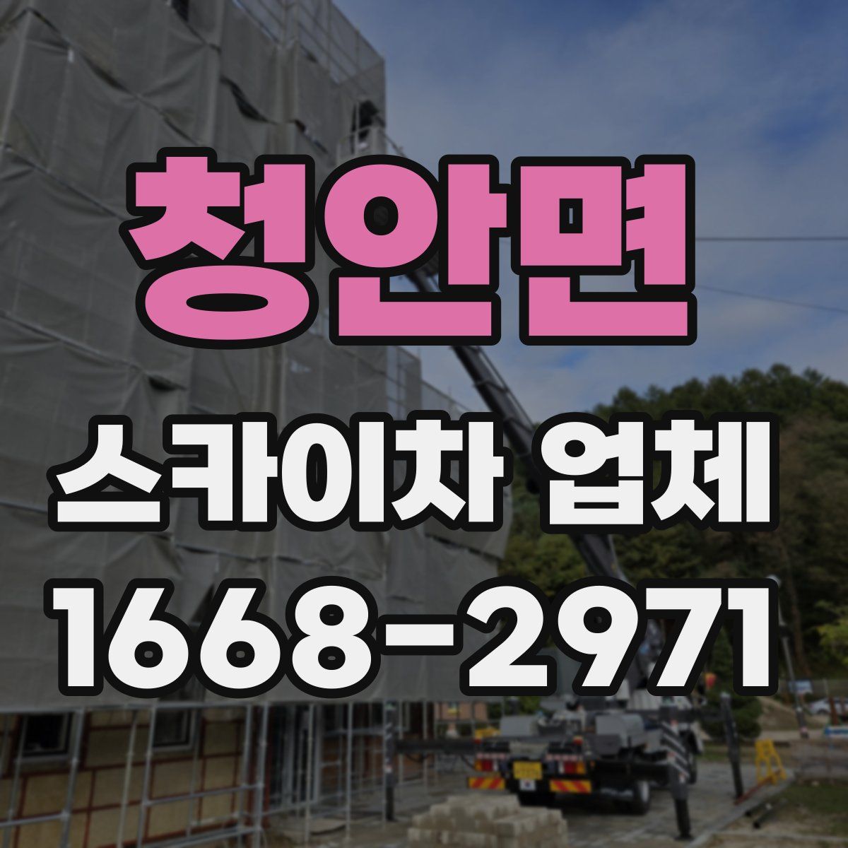 청안면 스카이차 업체
