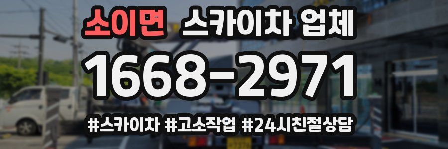소이면 스카이차 업체