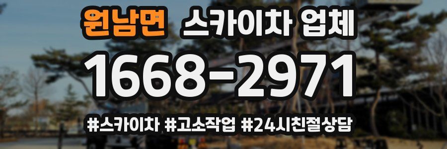 원남면 스카이차 업체