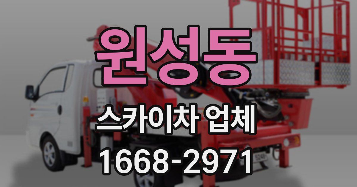 원성동 스카이차 업체