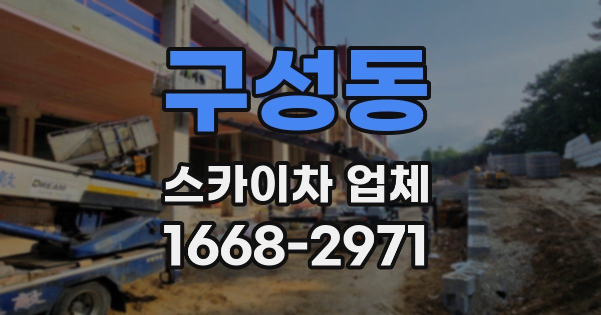 구성동 스카이차 업체