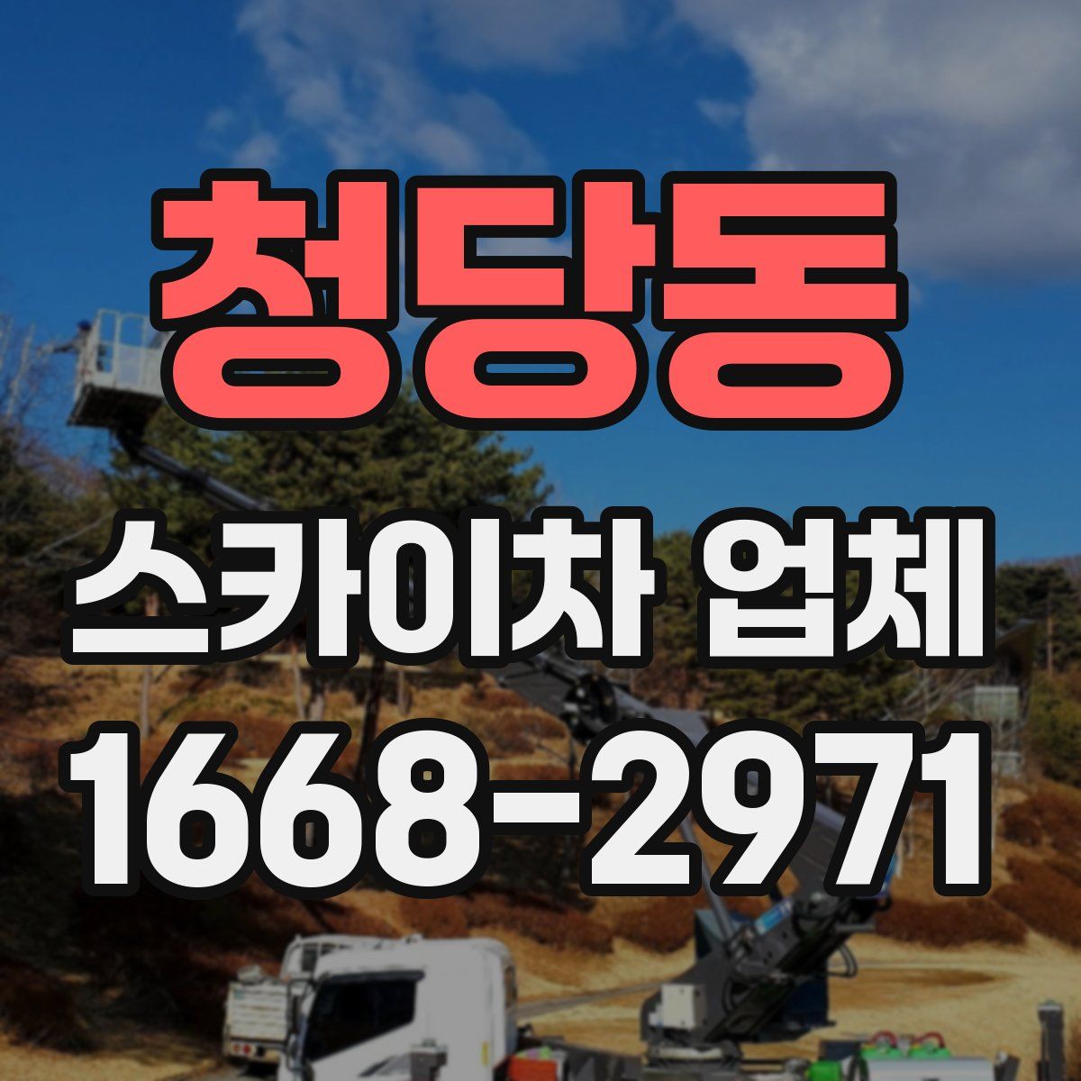 청당동 스카이차 업체