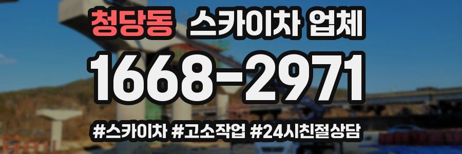 청당동 스카이차 업체