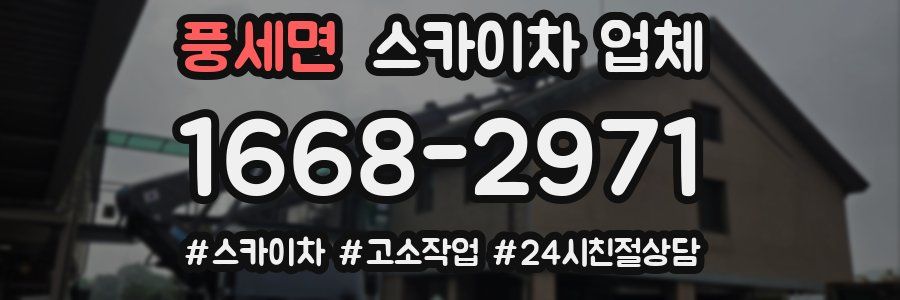 풍세면 스카이차 업체
