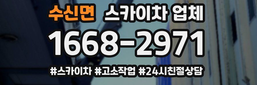 수신면 스카이차 업체