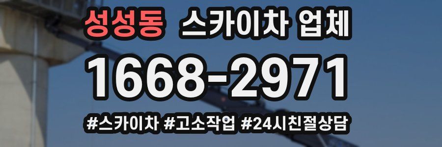 성성동 스카이차 업체