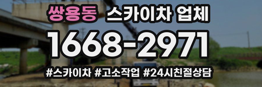 쌍용동 스카이차 업체