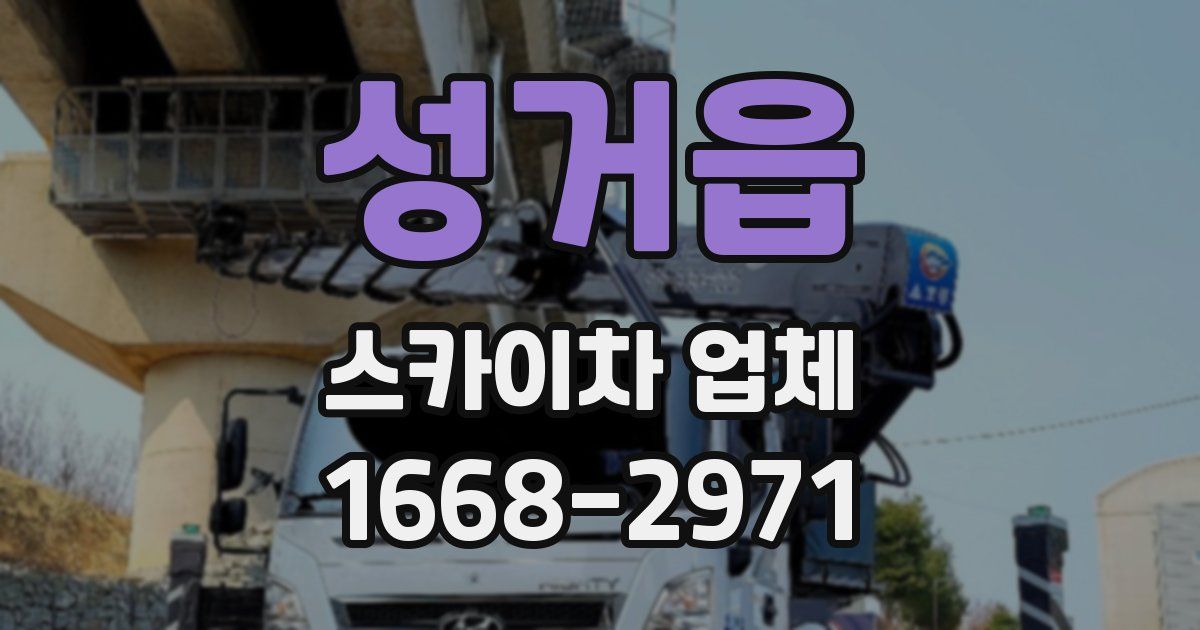 성거읍 스카이차 업체