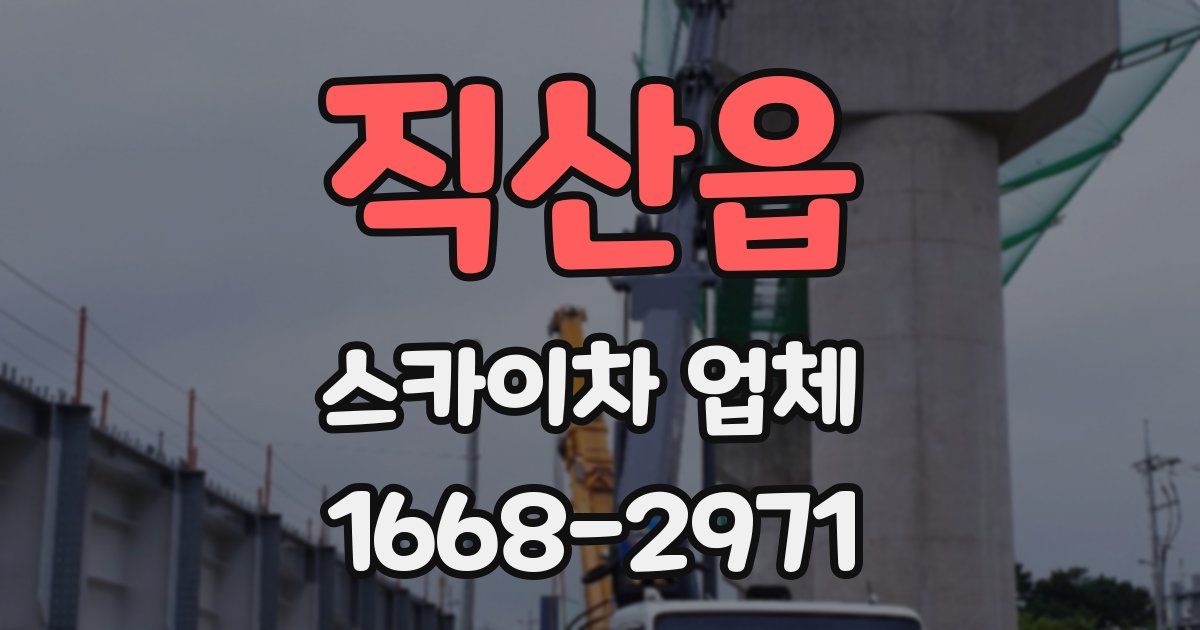 직산읍 스카이차 업체