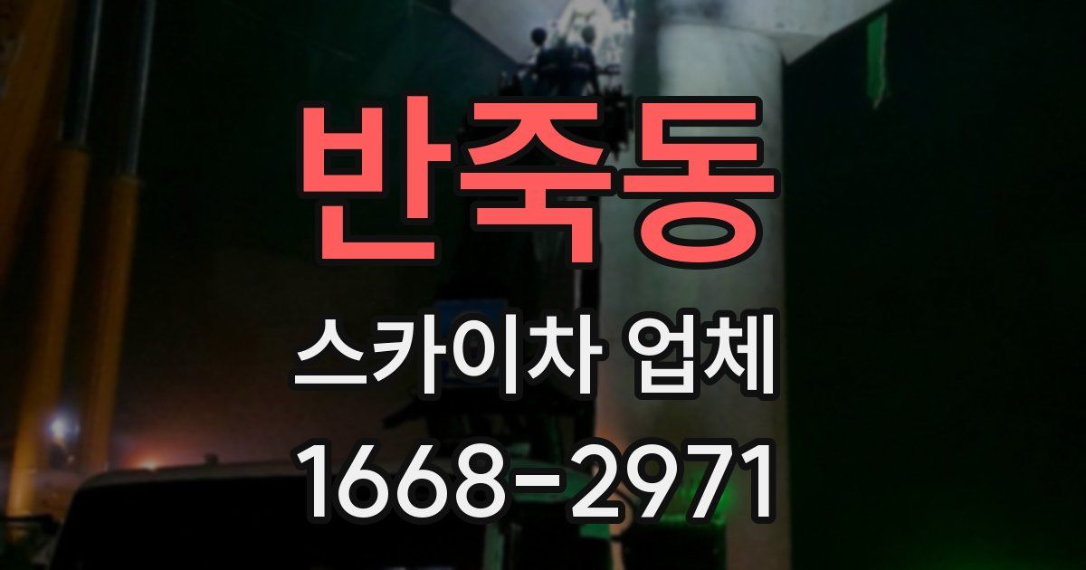 반죽동 스카이차 업체