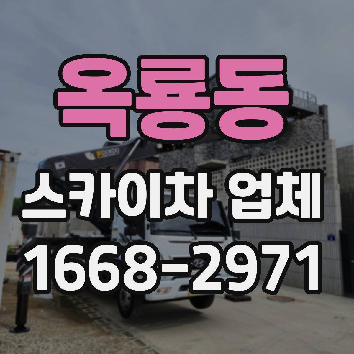 옥룡동 스카이차 업체