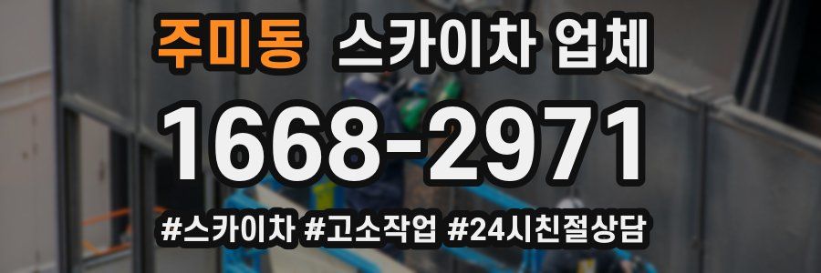 주미동 스카이차 업체