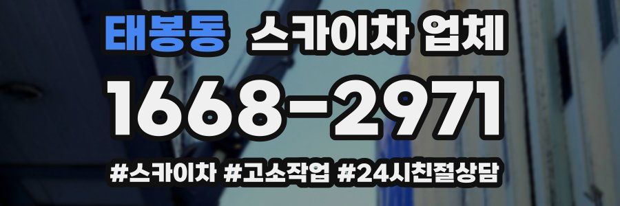 태봉동 스카이차 업체