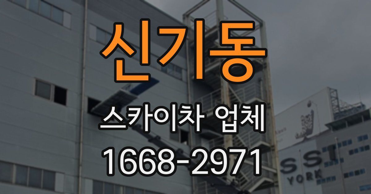신기동 스카이차 업체