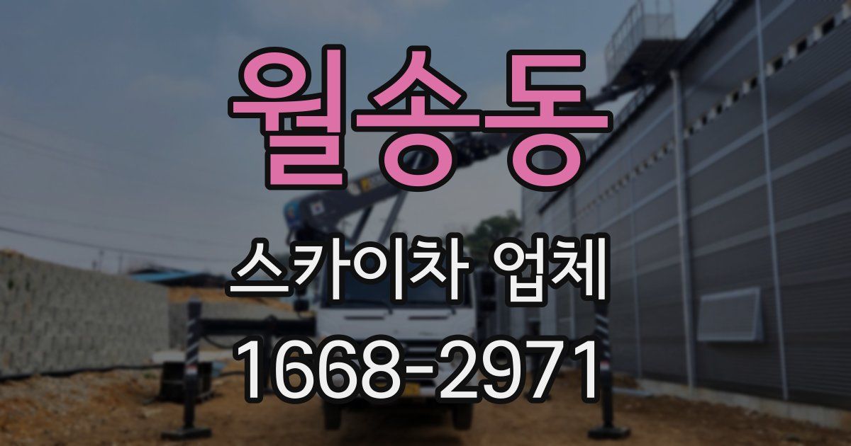 월송동 스카이차 업체