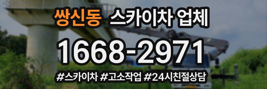 쌍신동 스카이차 업체