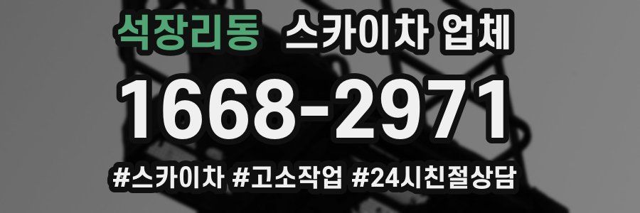 석장리동 스카이차 업체