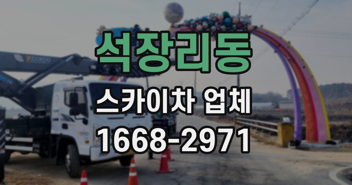 석장리동 스카이차 업체