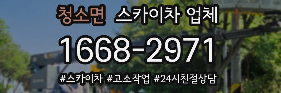 청소면 스카이차 업체