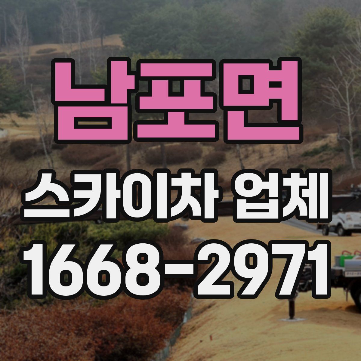 남포면 스카이차 업체