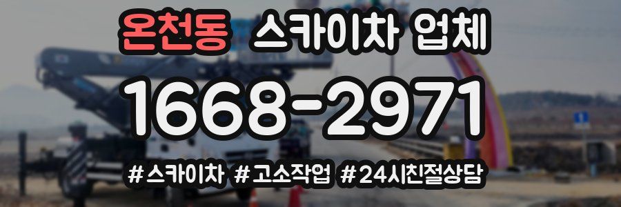 온천동 스카이차 업체