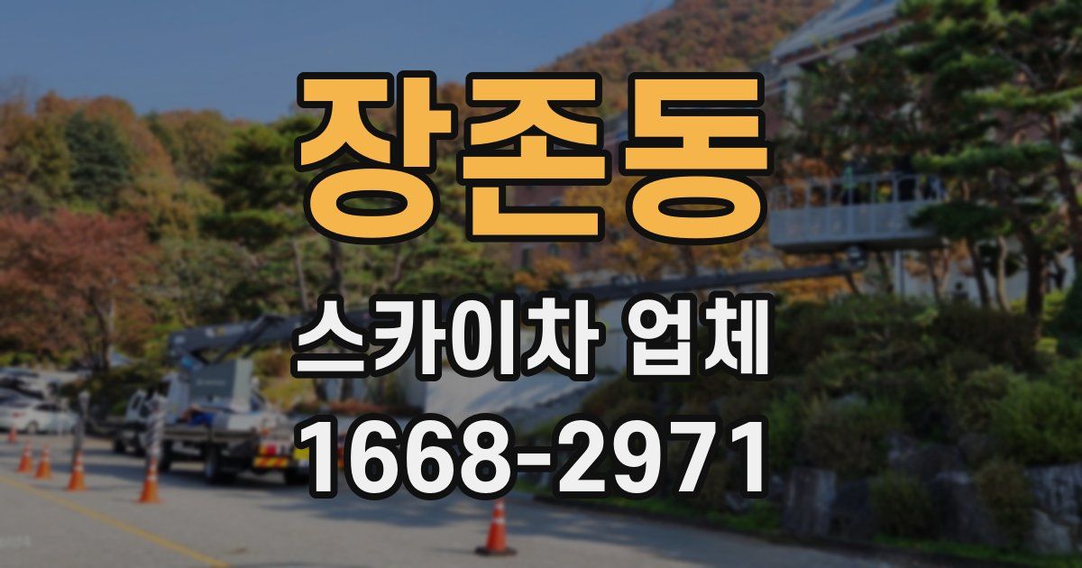장존동 스카이차 업체