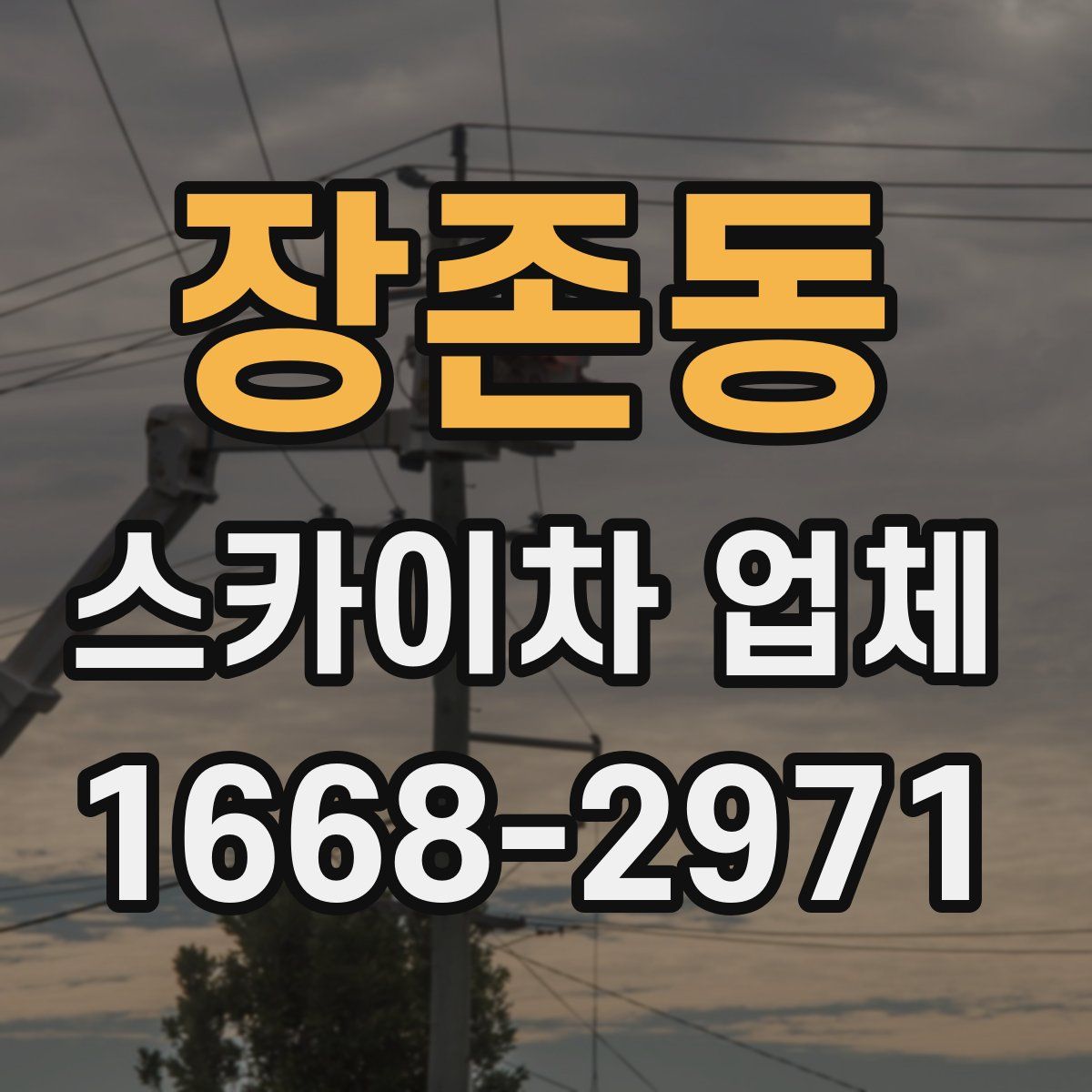 장존동 스카이차 업체