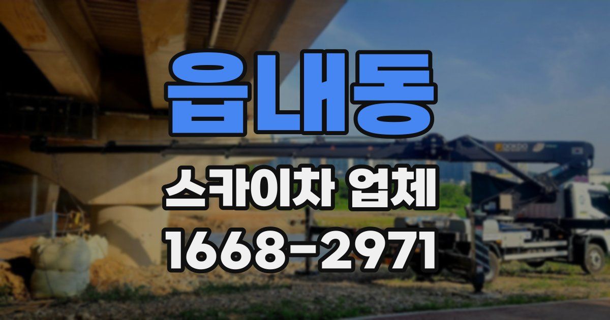 읍내동 스카이차 업체