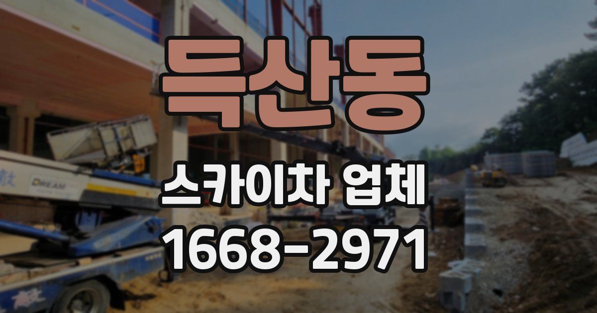득산동 스카이차 업체